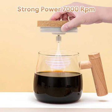 New Rechargeable Self-Stirring Coffee Mug, 400ml Electric Mixing Cup with Automatic Stirring Function, Portable & Spill-Proof Travel Mug for Coffee, Tea, Hot Chocolate & Beverages, USB Charging, Easy to Clean & Durable Design
